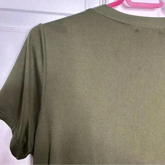 Ragdoll Maternity Shirt Front Pocket / v-Neck Green Size Medium - Picture 11 of 16